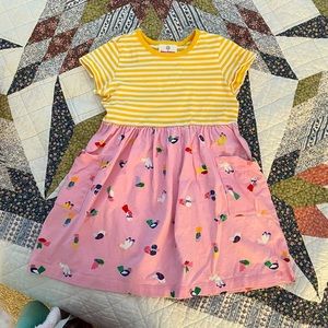 Hanna Anderson Girls Striped Dress | Sz 110